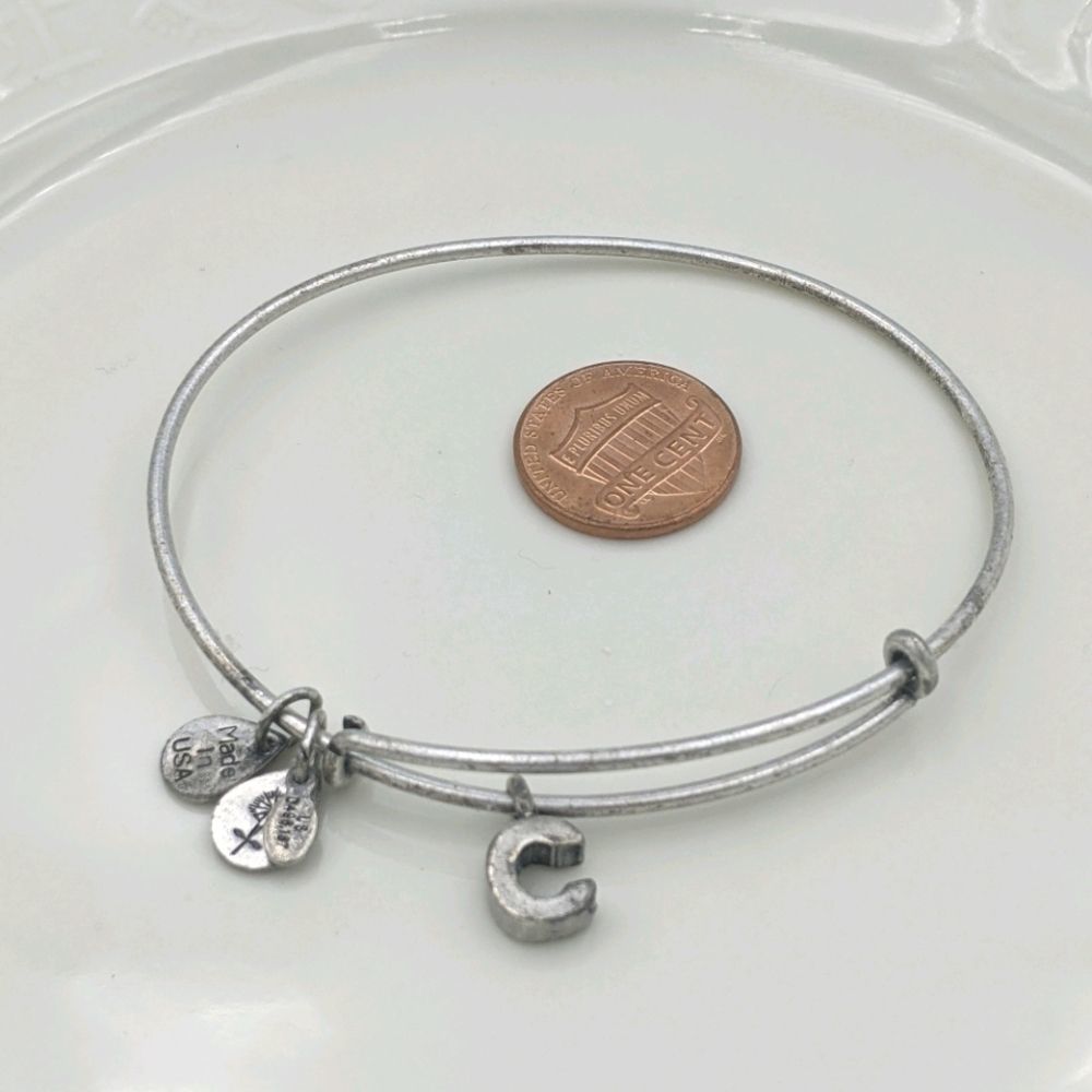 Alex And Ani Rafaleian Silver Initial C Bracelet - image 2